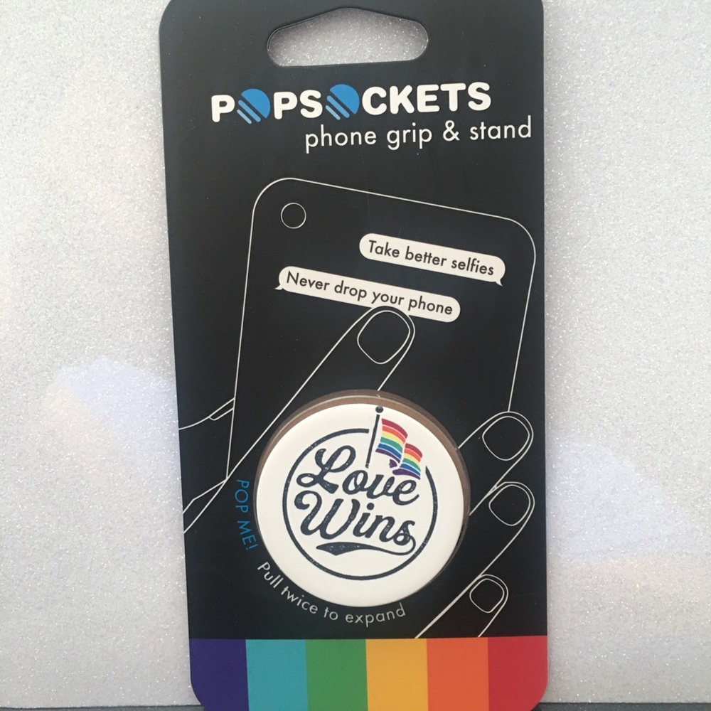 Pride Popsocket phone grip and stand